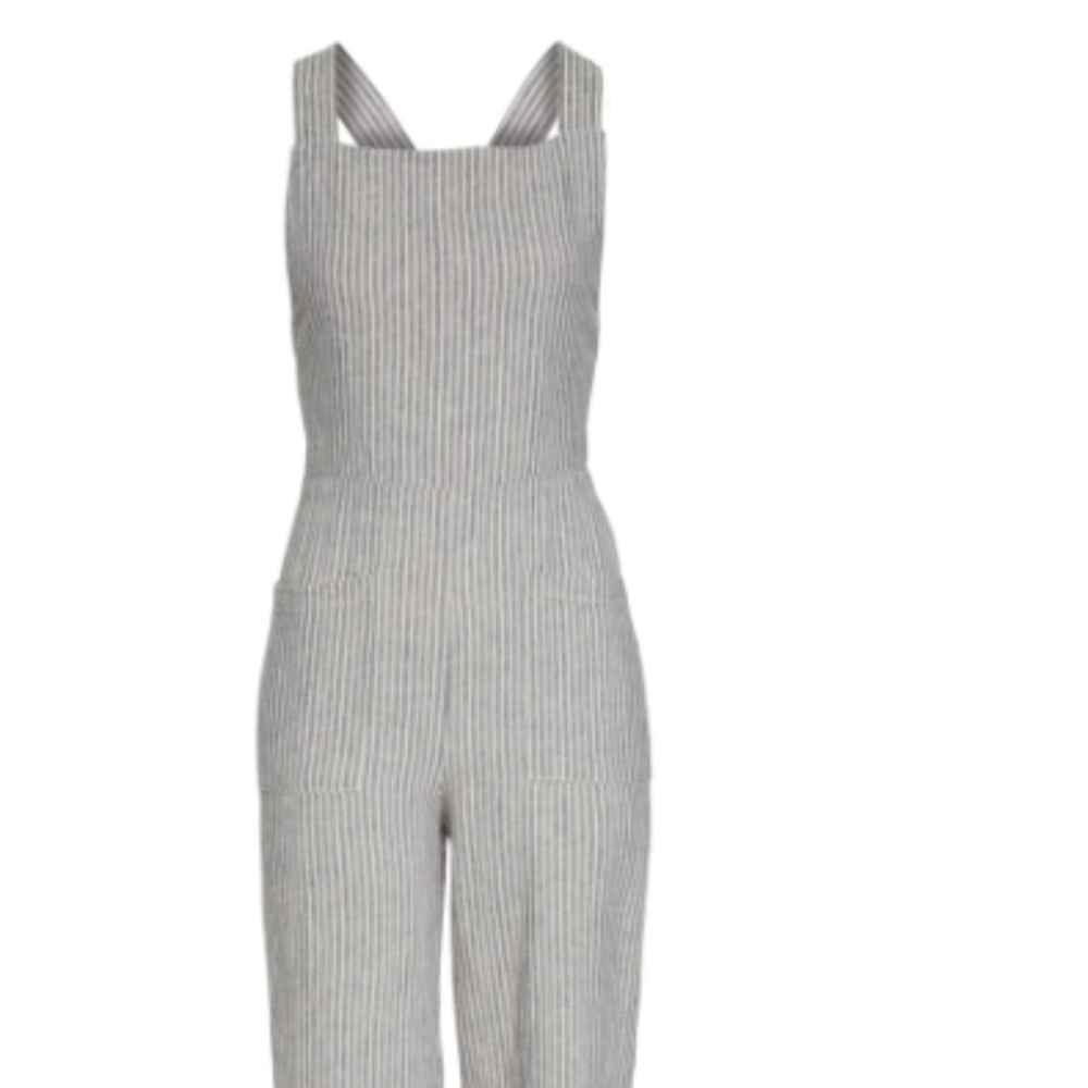 Free People Off the Shore Crop Jumpsuit